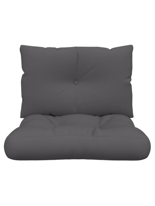Podušky na palety 2 ks antracitové textil