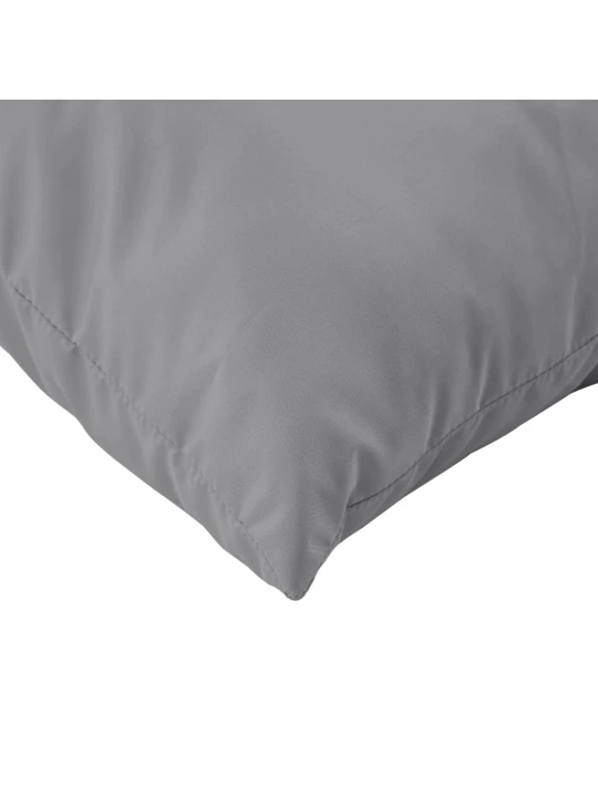 Podušky na palety 2 ks šedé textil
