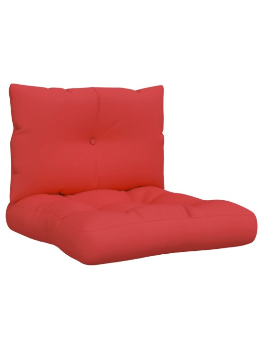 Podušky na palety 2 ks červené textil