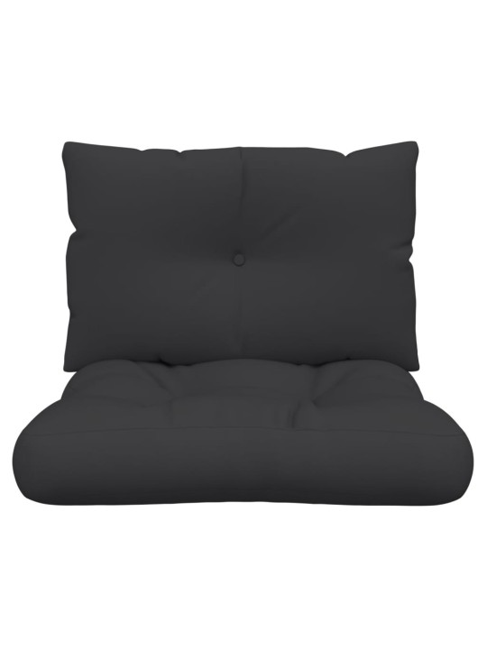 Podušky na palety 2 ks černé textil