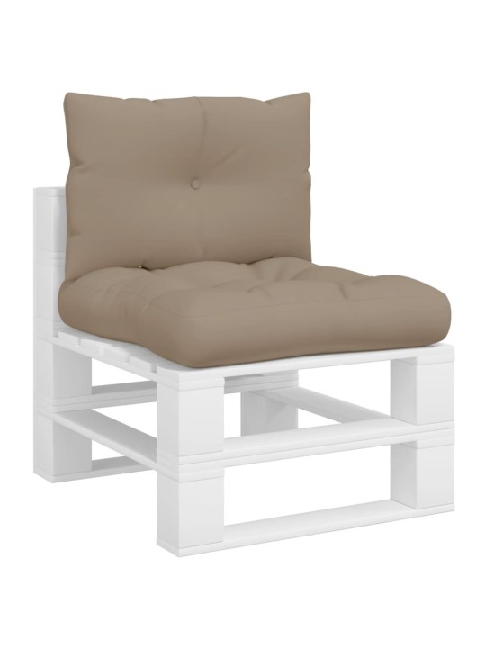 Podušky na palety 2 ks taupe textil