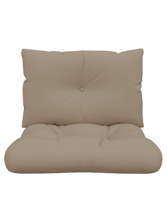 Podušky na palety 2 ks taupe textil