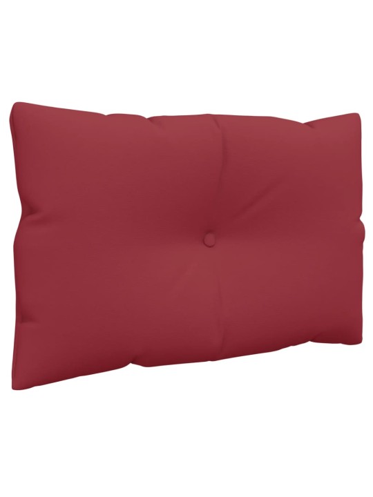 Podušky na palety 2 ks vínové textil