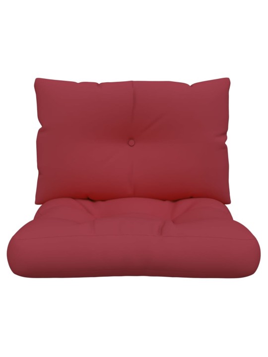 Podušky na palety 2 ks vínové textil