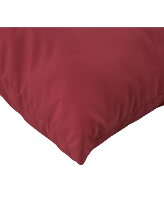 Podušky na palety 2 ks vínové textil