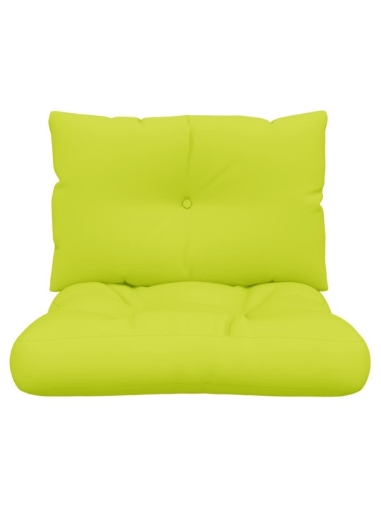 Podušky na palety 2 ks jasně zelené textil