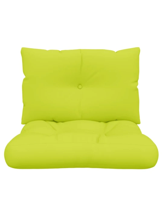 Podušky na palety 2 ks jasně zelené textil