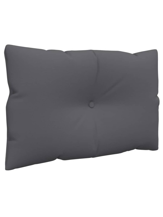 Podušky na palety 3 ks antracitové textil