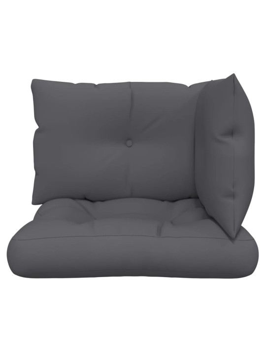 Podušky na palety 3 ks antracitové textil