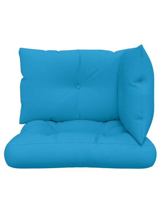 Podušky na palety 3 ks modré textil