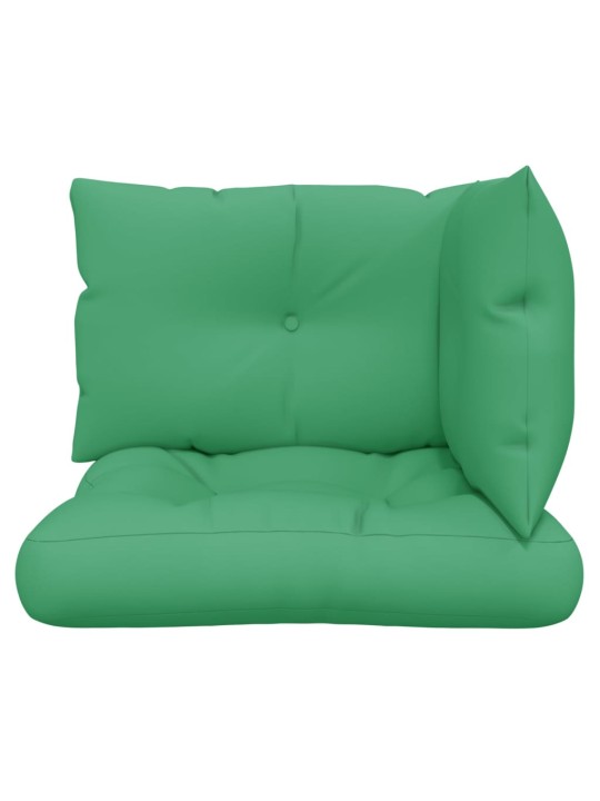 Podušky na palety 3 ks zelené textil