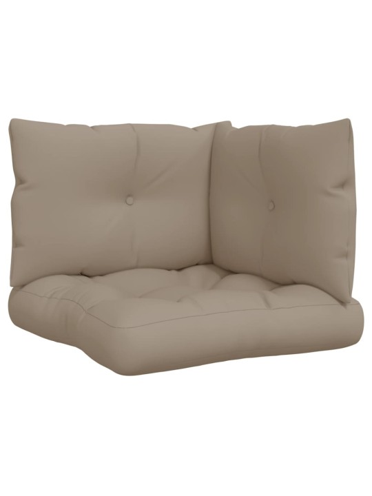Podušky na palety 3 ks taupe textil