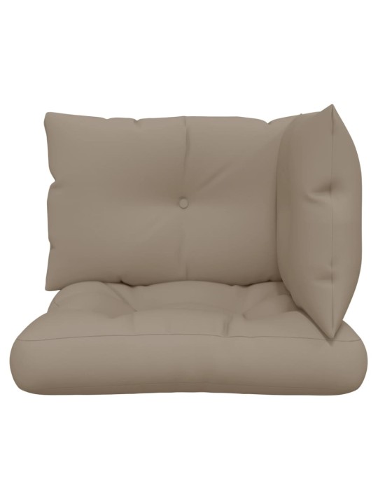 Podušky na palety 3 ks taupe textil