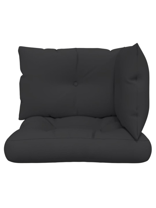 Podušky na palety 3 ks černé textil