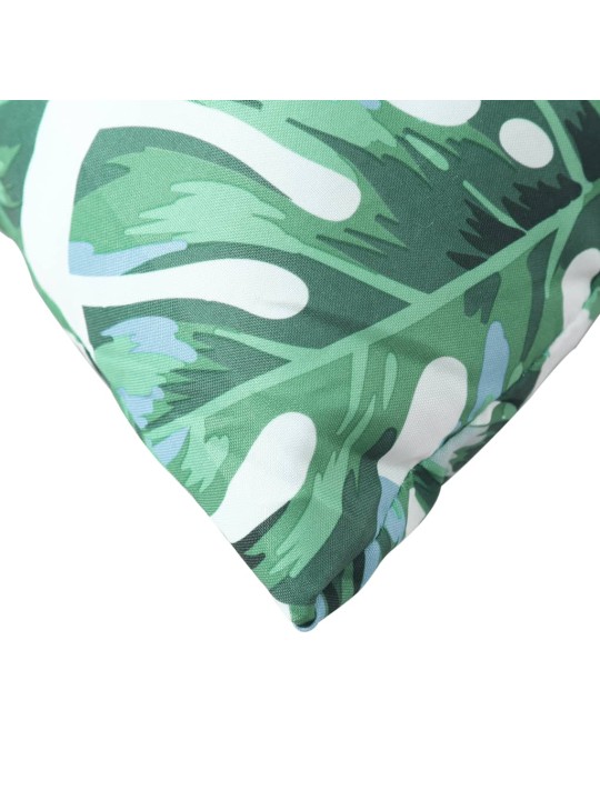 Podušky na palety 3 ks vzor listů textil