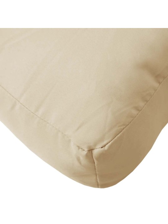 Poduška na palety béžová 60 x 61,5 x 10 cm textil