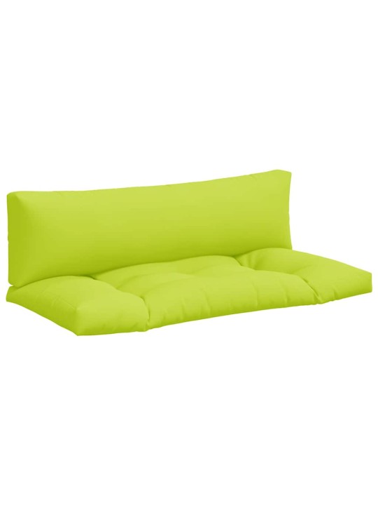 Podušky na palety 2 ks jasně zelené textil
