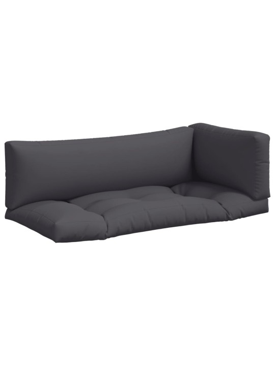 Podušky na palety 3 ks antracitové textil