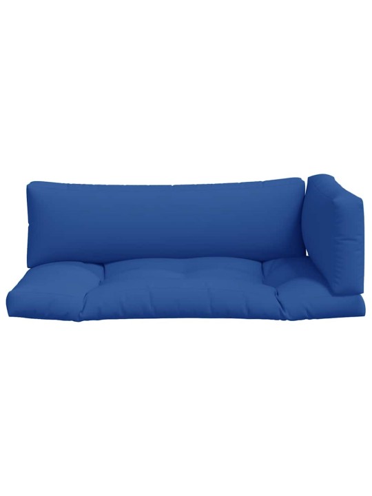 Podušky na palety 3 ks modré textil
