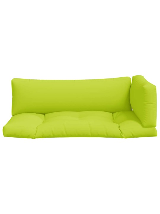 Podušky na palety 3 ks jasně zelené textil