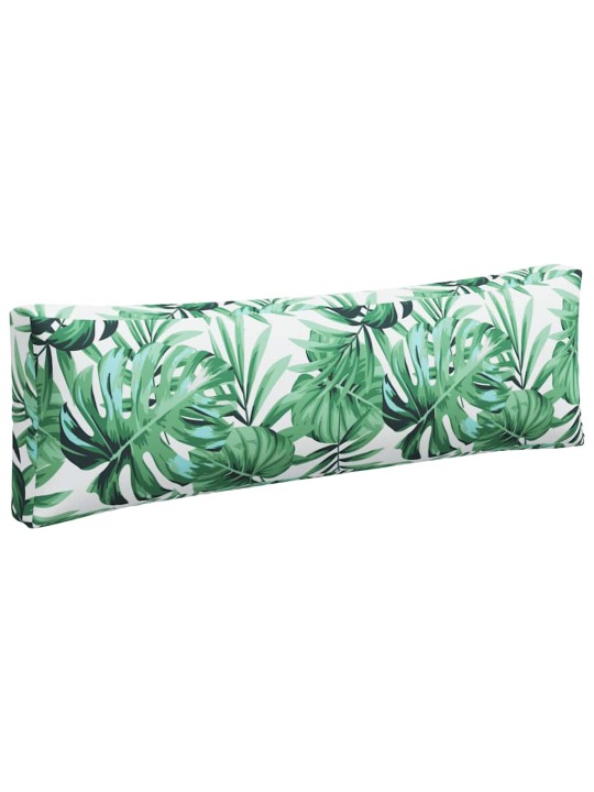 Podušky na palety 3 ks vzor listů textil
