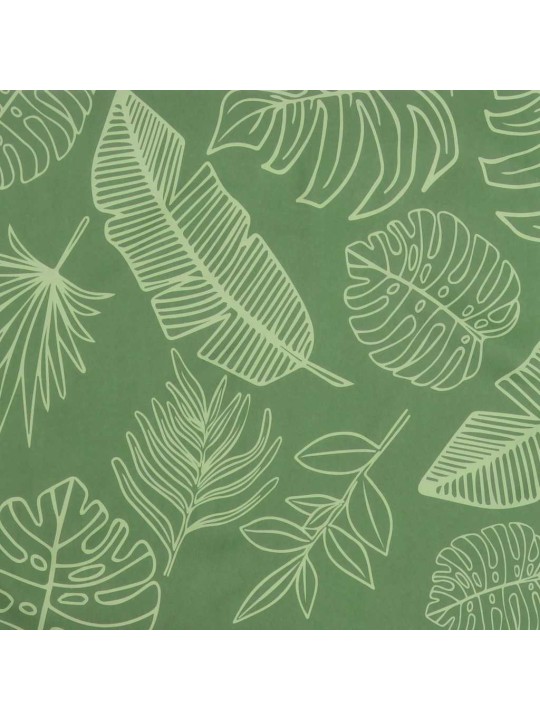 Podušky na židli 6 ks vzor listů 40x40x4 cm textil