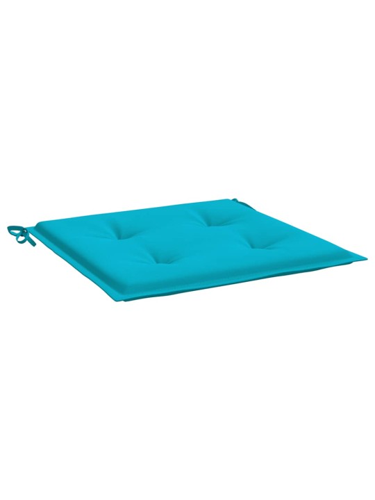 Podušky na zahradní židli 4 ks tyrkysové 40x40x4 cm textil