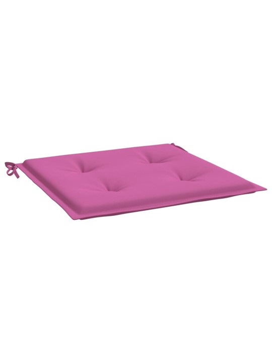 Podušky na zahradní židli 2 ks růžové 50x50x4 cm textil