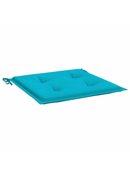 Podušky na zahradní židli 6 ks tyrkysové 50x50x4 cm textil
