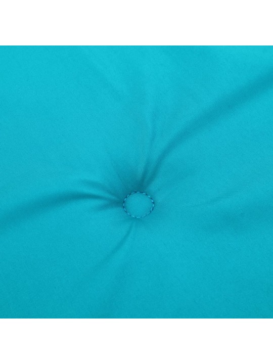 Podušky na zahradní židli 6 ks tyrkysové 50x50x4 cm textil