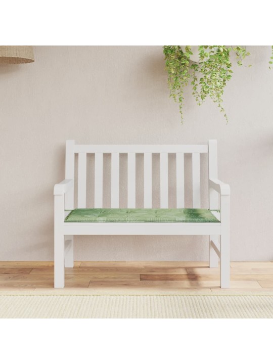Poduška na zahradní lavici vzor listů 100x50x4 cm látka oxford