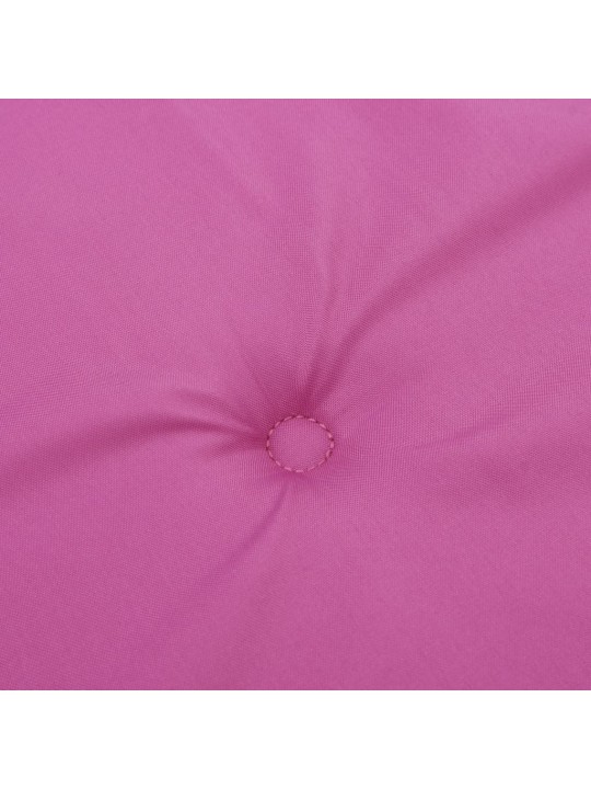 Podušky na židli s vysokým opěradlem 4 ks růžové textil