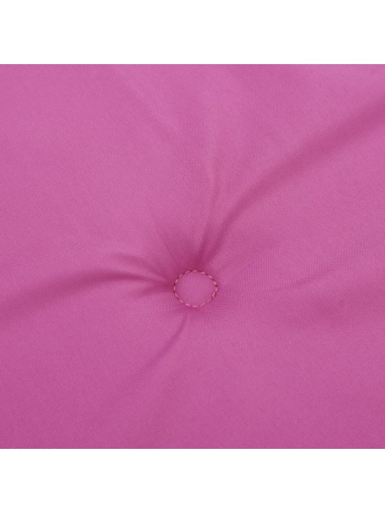 Podušky na židli s vysokým opěradlem 6 ks růžové textil