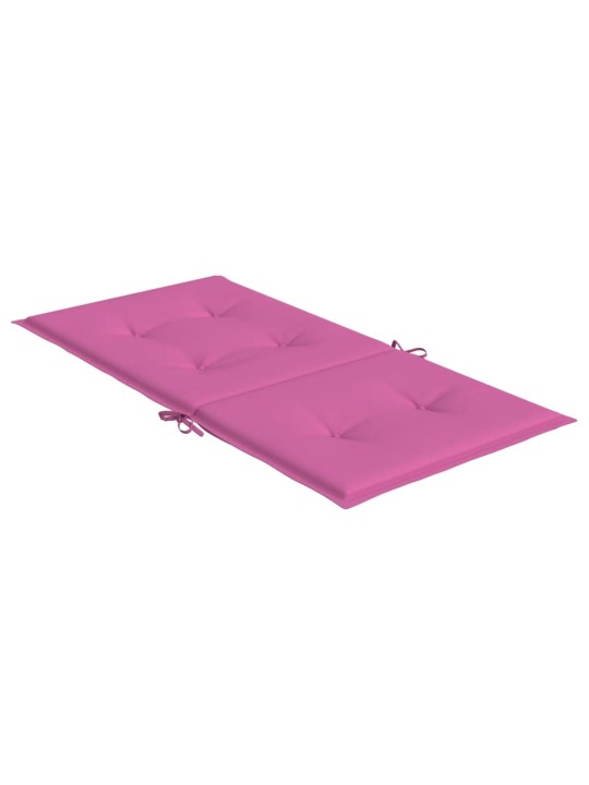 Podušky na židli s nízkým opěradlem 4 ks růžové textil