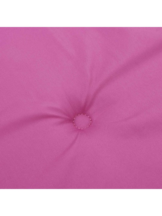 Podušky na židli s nízkým opěradlem 4 ks růžové textil