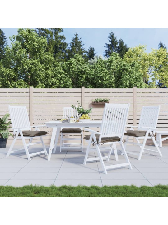 Podušky na židli 4 ks taupe 40 x 40 x 7 cm látka oxford