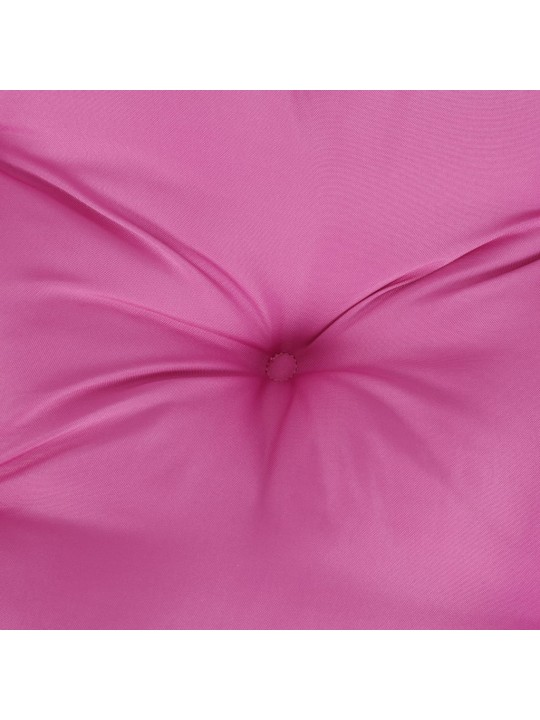 Podušky na židli 2 ks růžové 40 x 40 x 7 cm textil