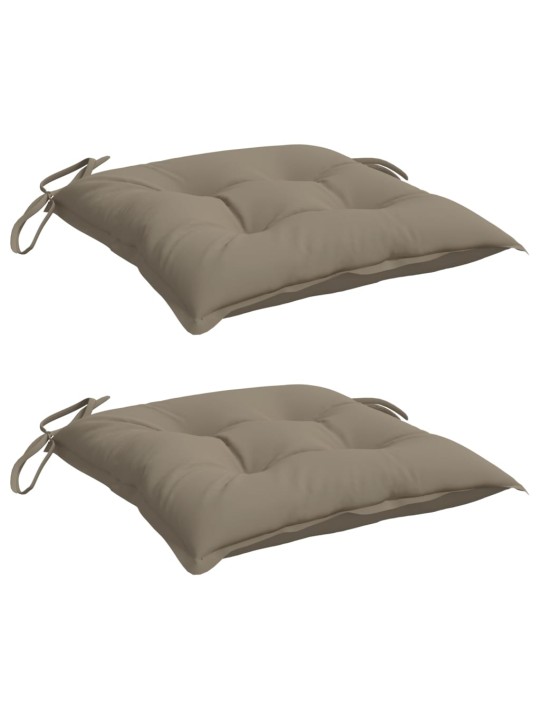 Podušky na palety 2 ks taupe 50 x 50 x 7 cm oxfordská látka