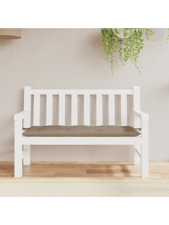 Poduška na zahradní lavici taupe 120x50x7 cm oxfordská látka