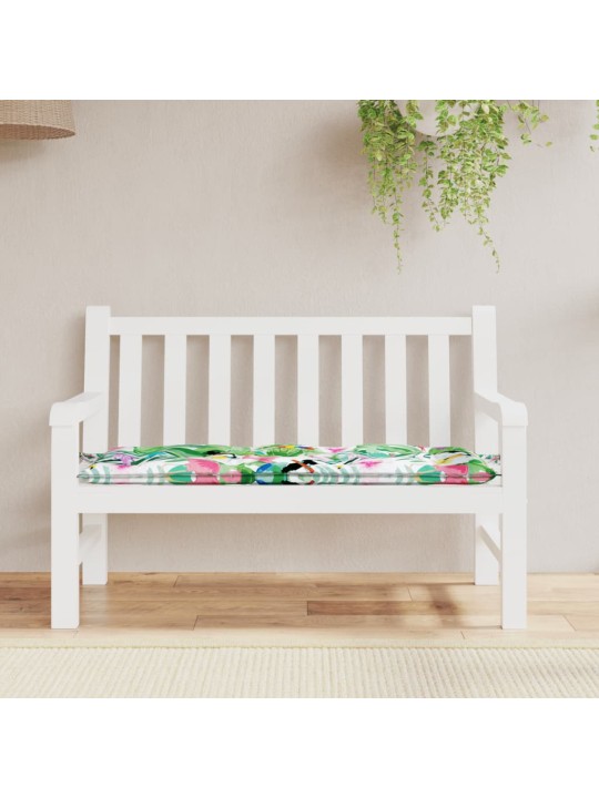 Poduška na zahradní lavici vícebarevná 120 x 50 x 7 cm textil