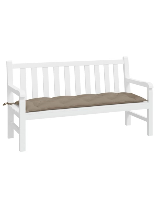 Poduška na zahradní lavici taupe 150x50x7 cm oxfordská látka