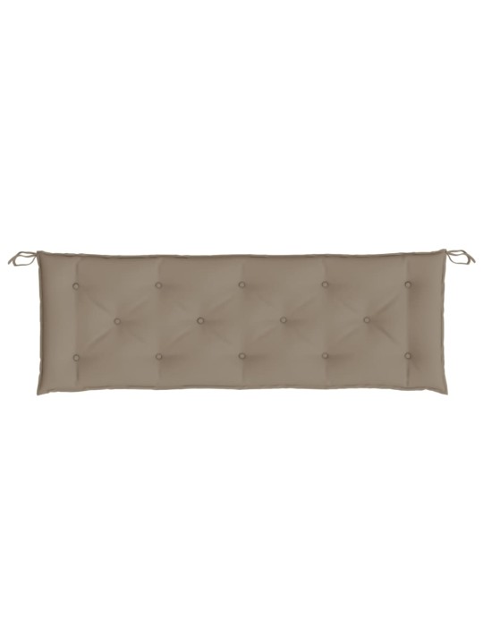 Poduška na zahradní lavici taupe 150x50x7 cm oxfordská látka