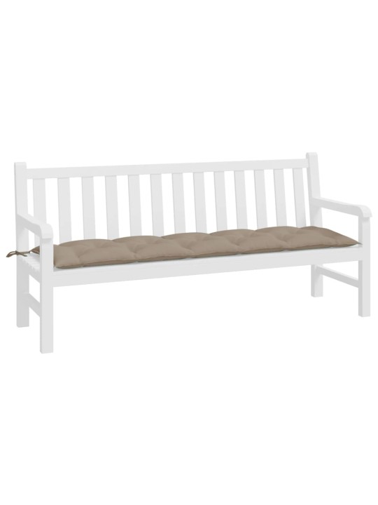 Poduška na zahradní lavici taupe 180x50x7 cm oxfordská látka