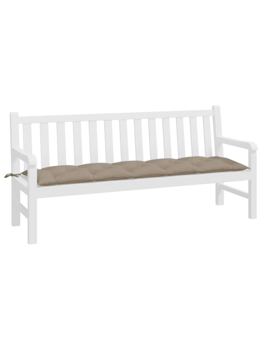Poduška na zahradní lavici taupe 180x50x7 cm oxfordská látka
