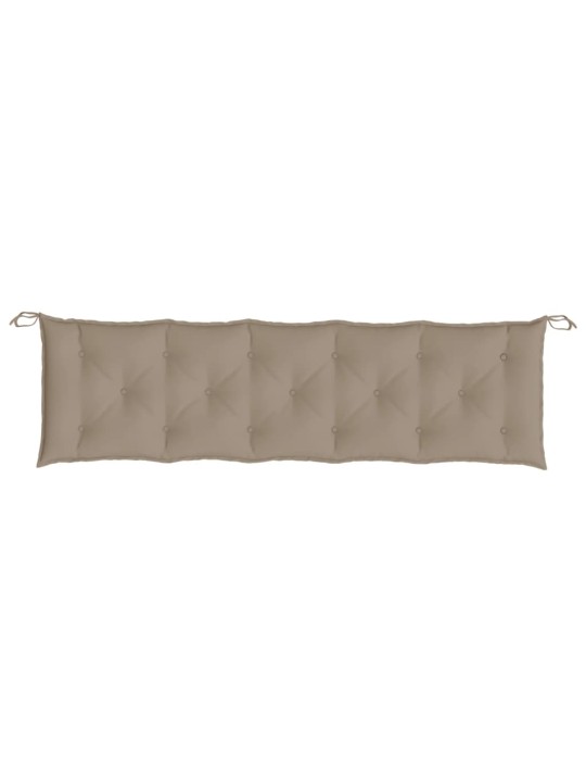 Poduška na zahradní lavici taupe 180x50x7 cm oxfordská látka
