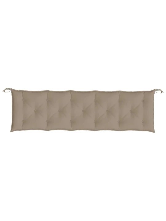 Poduška na zahradní lavici taupe 180x50x7 cm oxfordská látka