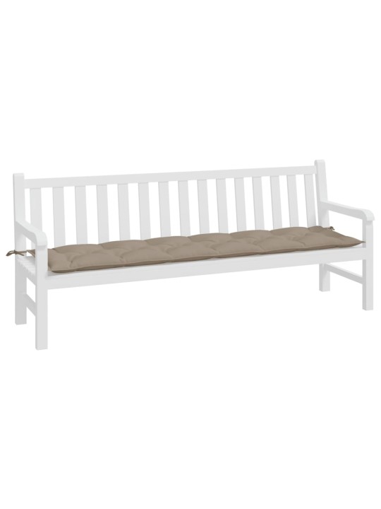 Poduška na zahradní lavici taupe 200x50x7 cm oxfordská látka