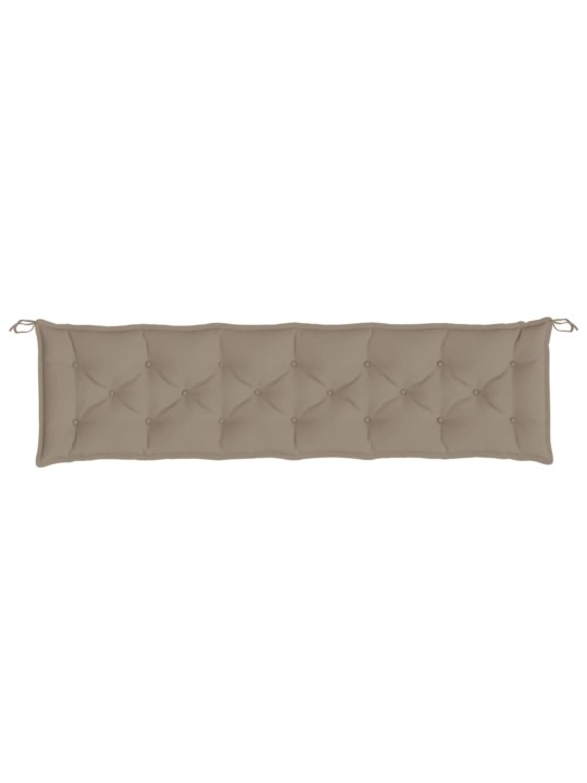 Poduška na zahradní lavici taupe 200x50x7 cm oxfordská látka