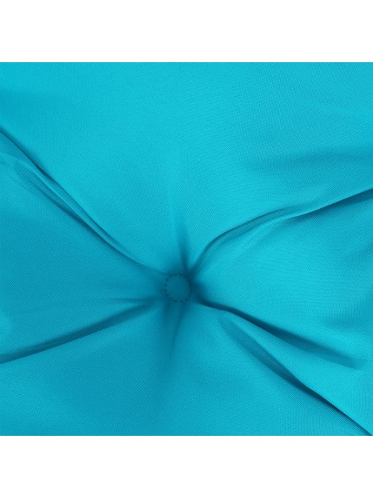 Poduška na zahradní lavici tyrkysová 200 x 50 x 7 cm textil