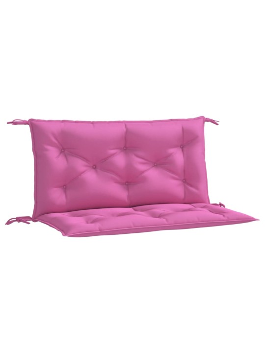 Podušky na zahradní lavici 2 ks růžové 100 x 50 x 7 cm textil